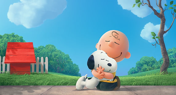 Película, The Peanuts Movie, Charlie Brown, Snoopy, The Peanuts, Fondo de pantalla HD HD wallpaper