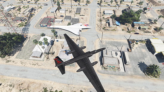 Lockheed U2, Concorde, Grand Theft Auto V, HD-Hintergrundbild HD wallpaper