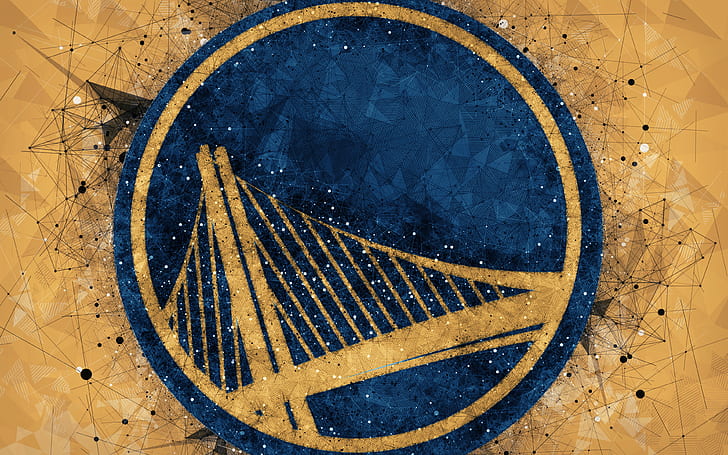 Bola Basket, Golden State Warriors, Logo, NBA, Wallpaper HD