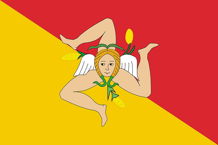 Флаг 2000px, Сицилия SVG, HD обои