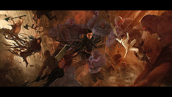 Grafische Tapete der fiktiven Charaktere, Mistborn, Fantasiekunst, Brandon Sanderson, HD-Hintergrundbild HD wallpaper