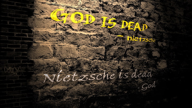 God, Friedrich Nietzsche, quote, HD wallpaper