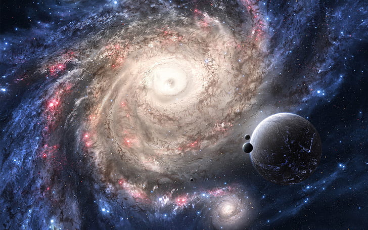 Planet Galaxy Star Apa itu Galaxy Galaxy adalah sistem terikat gravitasi bintang-sisa bintang debu gas antarbintang dan materi gelap 2560 × 1600, Wallpaper HD