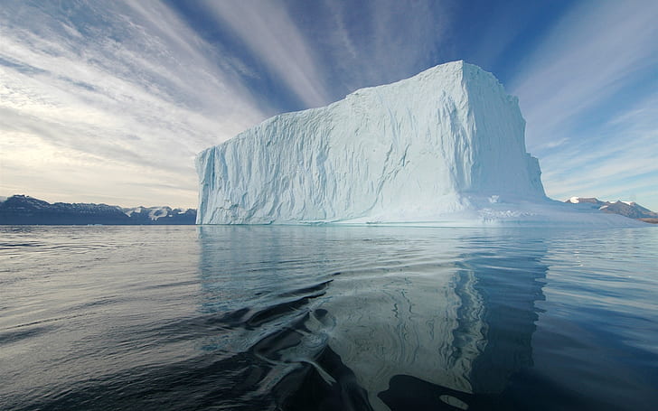 Iceberg, ice floe, sea, Arctic, cold, Iceberg, Ice, Floe, Sea, Arctic, Cold, HD wallpaper