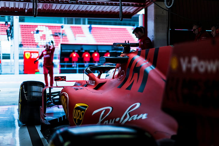 Ferrari, Formula 1, Sebastian Vettel, 2019, Wallpaper HD