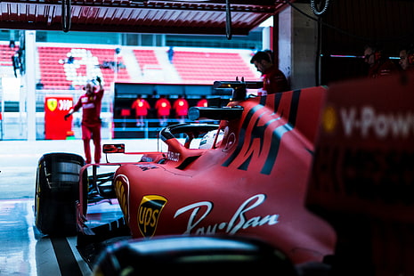 Ferrari, Формула 1, Себастьян Феттель, 2019, HD обои HD wallpaper