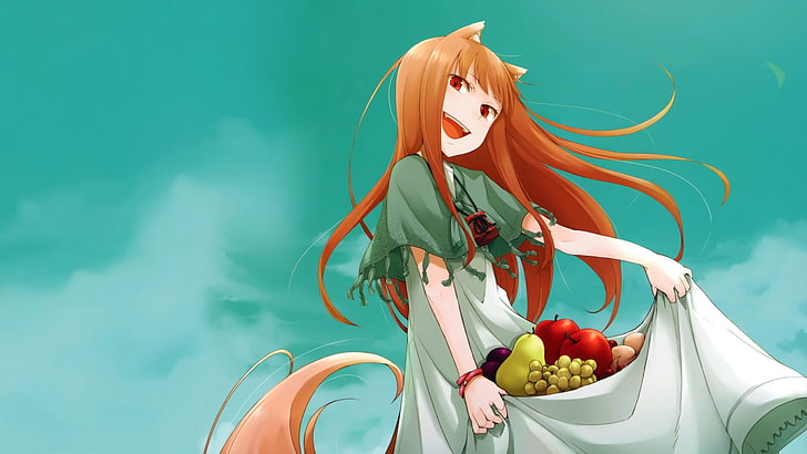 Anime, Anime Girls, Spice und Wolf, Holo, Wolf Girls, Okamimimi, HD-Hintergrundbild