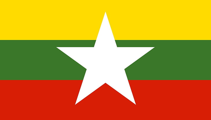 2000px флаг, 2007, Мианмар, предложение svg, HD тапет