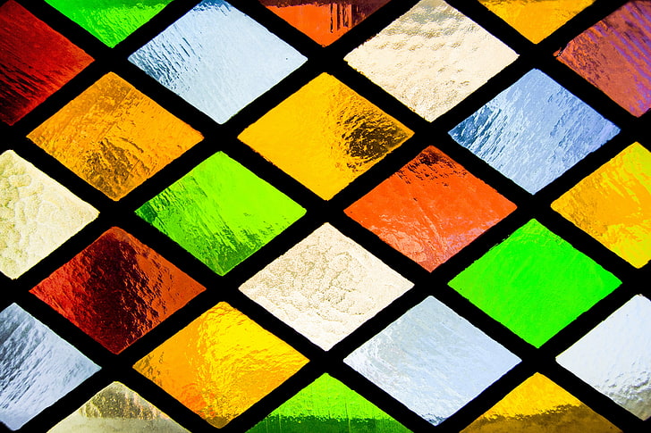 glass, colorful, window, stained glass, mosaic, stained, HD wallpaper