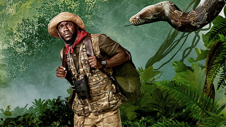 Kevin Hart, Jumanji: Welcome to the Jungle, 4k, HD wallpaper