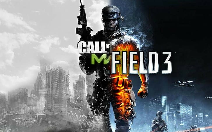 Call of Duty COD Modern Warfare Soldier Battlefield HD, Call of Dutoy MW3 i Battlefield 3, gry wideo, żołnierz, pole bitwy, wezwanie, służba, dorsz, nowoczesne, wojna, Tapety HD