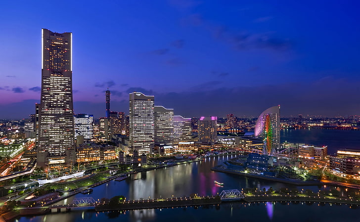 Stadtgebäude, Zuhause, Japan, Häuser, Yokohama, Städte, Megapolis, Metropole., HD-Hintergrundbild