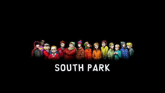 Fondo de pantalla de South Park, South Park, humor, minimalismo, fondo simple, Fondo de pantalla HD HD wallpaper