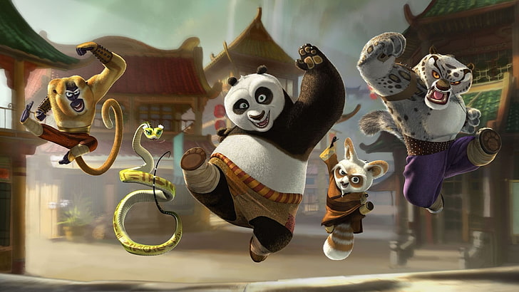 Cinéma 4D, Kung Fu Panda, Fond d'écran HD