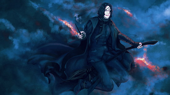 gelap, fantasi, harry, sihir, pria, orang-orang, tukang periuk, Severus, Snape, penyihir, Wallpaper HD HD wallpaper