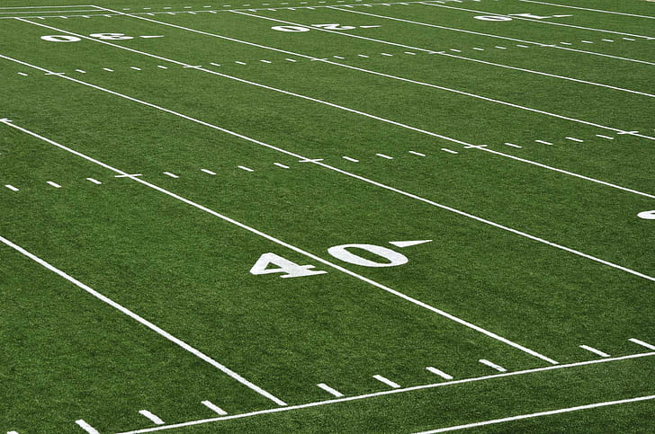 american football, field, players, stadium, HD wallpaper
