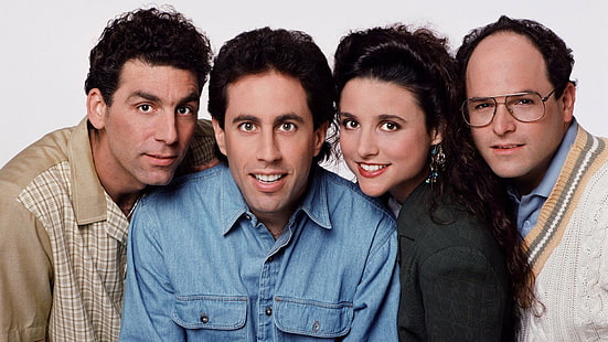 Serie TV, Seinfeld, Jason Alexander, Jerry Seinfeld, Julia Louis-Dreyfus, Michael Richards, Sfondo HD HD wallpaper