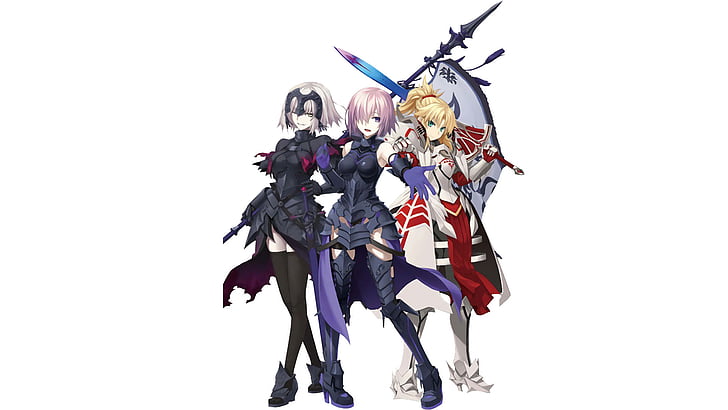 Fate Series, Fate / Grand Order, Jeanne d' Arc Alter, Mashu Kyrielight, Mordred (Fate / Apocrypha), HD 배경 화면