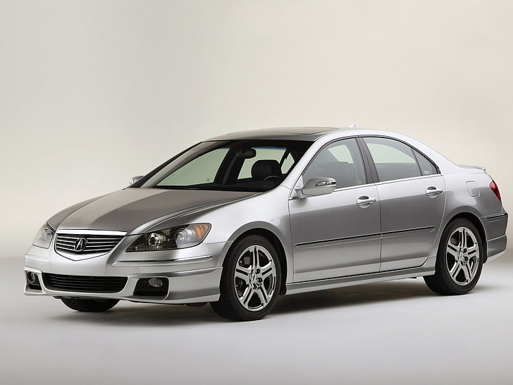 silver Acura RL sedan, acura, rl, metallic gray, side view, style, auto, HD wallpaper