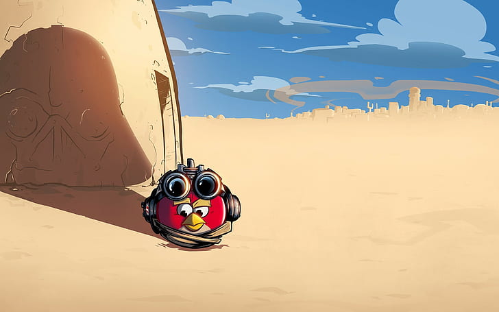 Star Wars Angry Birds Wüste Tatooine Anakin Skywalker, HD-Hintergrundbild