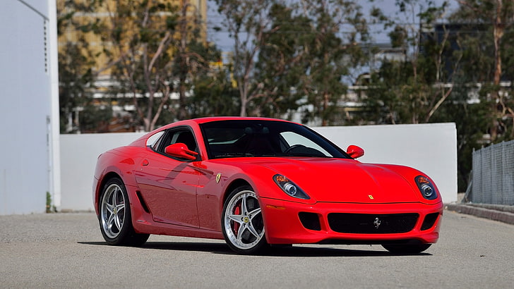 Italia, Ferrari, Mobil sport, Ferrari 599 GTB Fiorano, Wallpaper HD