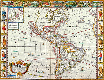 античный, картография, географический, исторический, карта, старый, мир, HD обои HD wallpaper