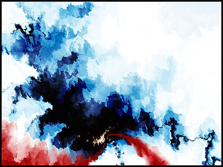 lukisan abstrak warna-warni, abstrak, Wallpaper HD