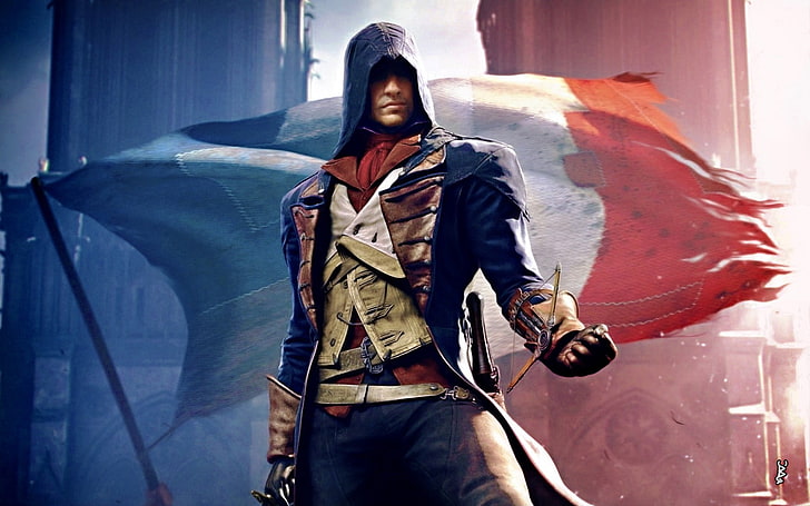 Cartel del juego Assassin's Creed, Assassin's Creed: Unity, Arno Dorian, videojuegos, Fondo de pantalla HD