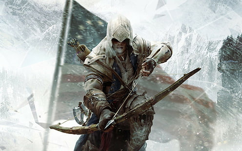 Assassins Creed Assassins Creed III Assassins Creed 3 Assassin Connor Davenport Videospiele, HD-Hintergrundbild HD wallpaper