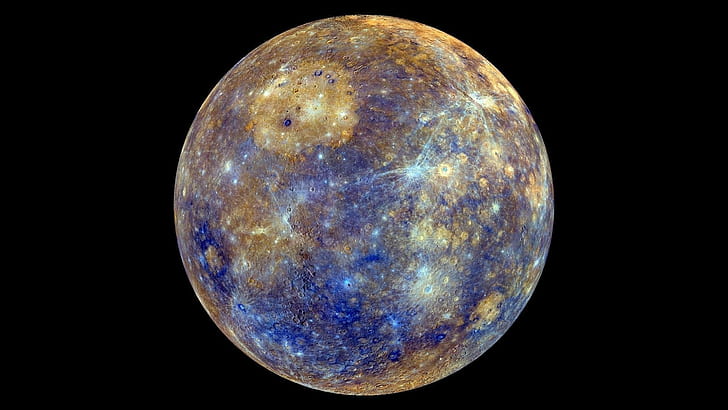 space planet mercury black background, HD wallpaper