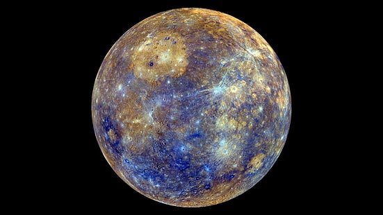 space planet mercury black background, HD wallpaper HD wallpaper