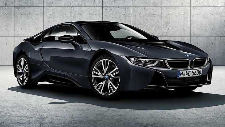 BMW, BMW i8, BMW i8 Protonic Dark Silver Edition, รถยนต์, รถสปอร์ต, Supercar, วอลล์เปเปอร์ HD