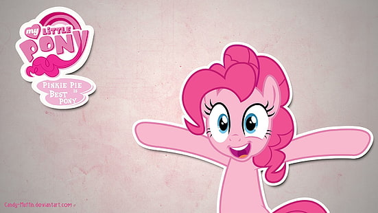 Pinkie's Best, desenho animado, meu-pequeno-pônei, torta-de-rosa, pônei, mindinho, amizade-é-mágica, HD papel de parede HD wallpaper
