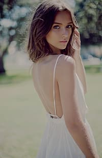 Rachel Cook, donna, modella, occhi azzurri, mora, Sfondo HD HD wallpaper