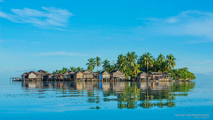 Voge Voge Village, Papua-Neuguinea, Inseln, HD-Hintergrundbild