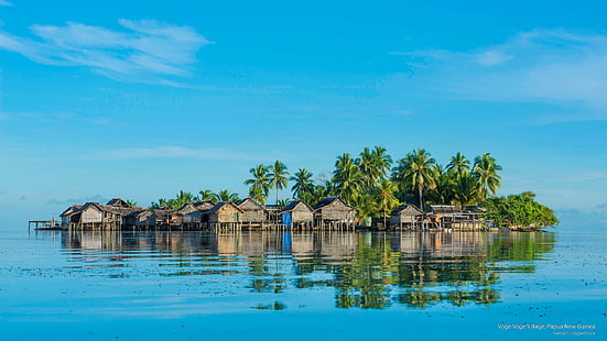 Voge Voge Village, Papouasie-Nouvelle-Guinée, Îles, Fond d'écran HD HD wallpaper
