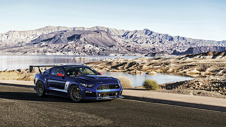 Ford Mustang Roush Stage 3 blue car, Ford, Mustang, Blue, Car, HD wallpaper