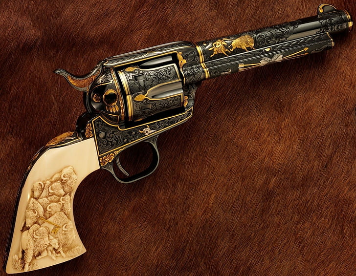 Senjata, revolver Colt Army, Wallpaper HD