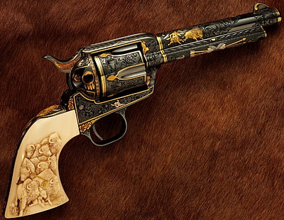 Armas, revólver Colt Army, Fondo de pantalla HD HD wallpaper