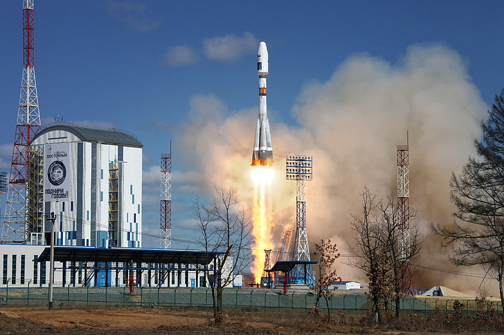Roscosmos, Vostochny Cosmodrome, Soyuz, Sfondo HD