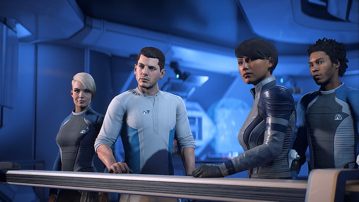 Mass Effect: Andromeda, EA Games, CGI, grafika cyfrowa, projektowanie 3D, Tapety HD