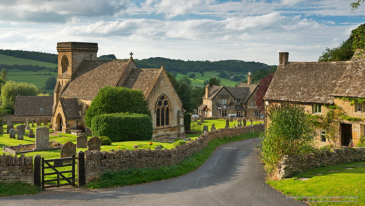 Snowshill, Cotswolds, Gloucestershire, Angleterre, Europe, Fond d'écran HD