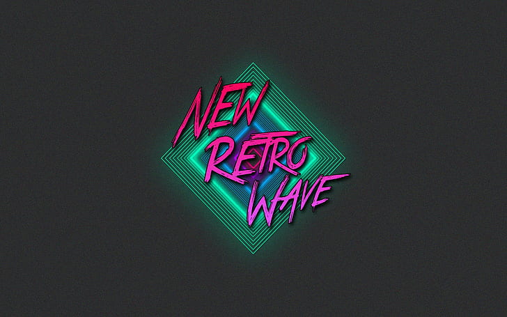 retro spel, vintage, New Retro Wave, neon, 1980-talet, synthwave, HD tapet