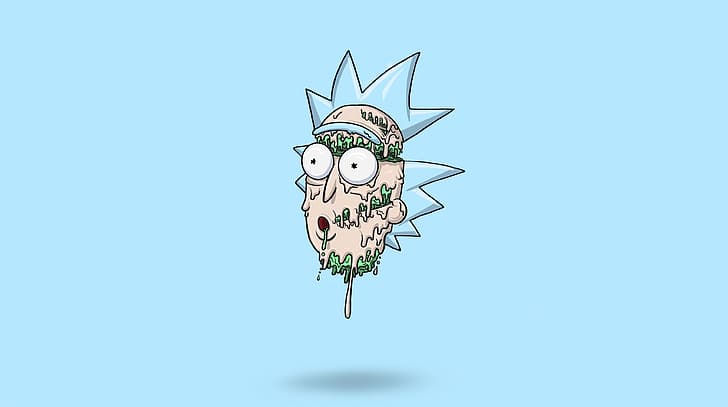 caricatura, Rick e Morty, animados, HD papel de parede