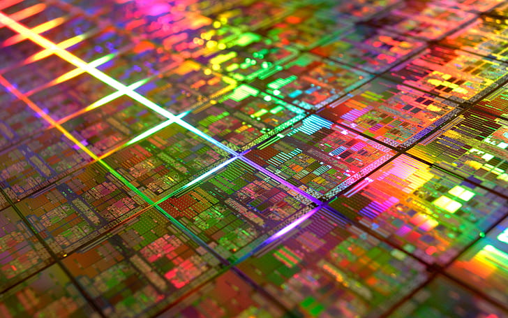 sirkuit, CPU, chip, Wallpaper HD