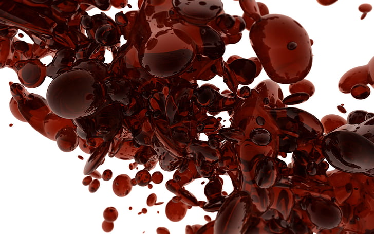 Darah Merah HD, darah meledak, digital / karya seni, merah, darah, Wallpaper HD