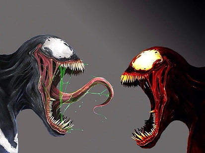 Fond d'écran Marvel Venom et Carnage, Venom, Carnage, Marvel Comics, Fond d'écran HD HD wallpaper