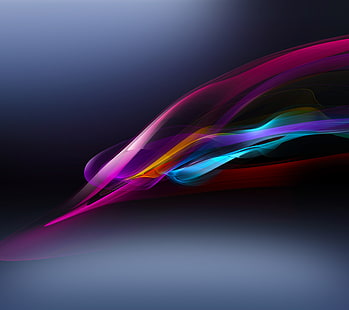 rosa und blaue Tapete, Sony, Xperia, Xperia TO, HD-Hintergrundbild HD wallpaper