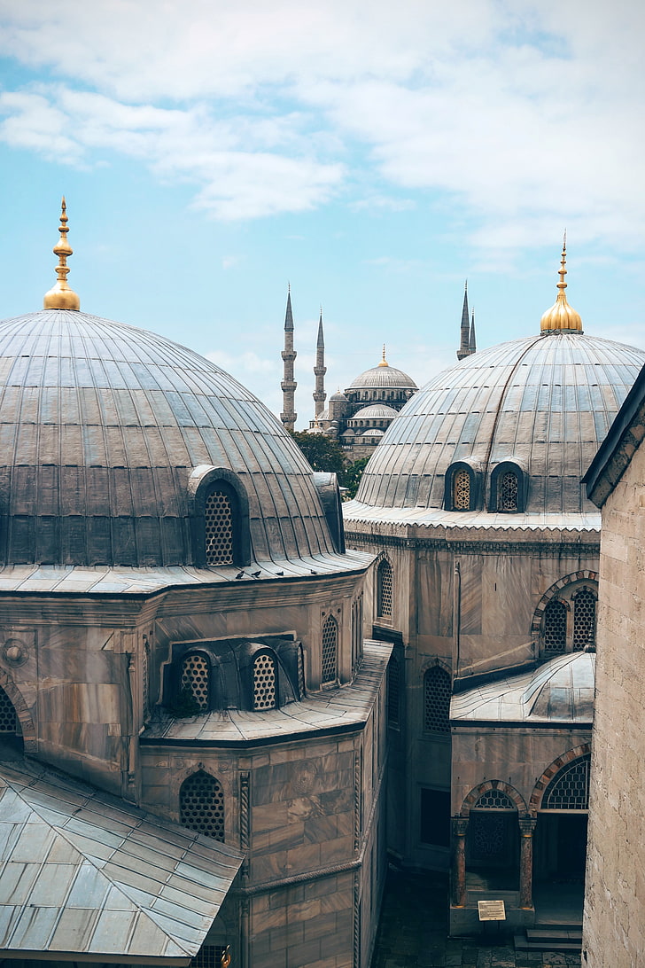 Турция, джамия, Истанбул, ислямска архитектура, HD тапет, тапет за телефон