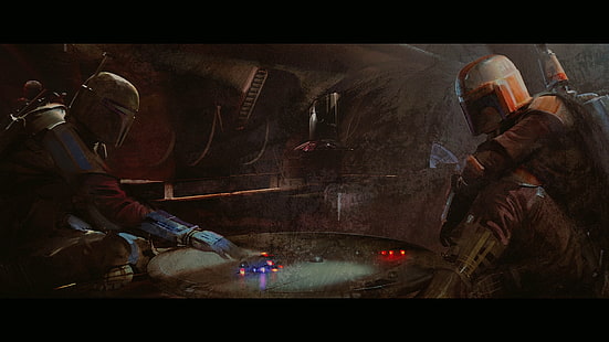 Star Wars, The Mandalorian, Fernsehserie, Fresken, HD-Hintergrundbild HD wallpaper